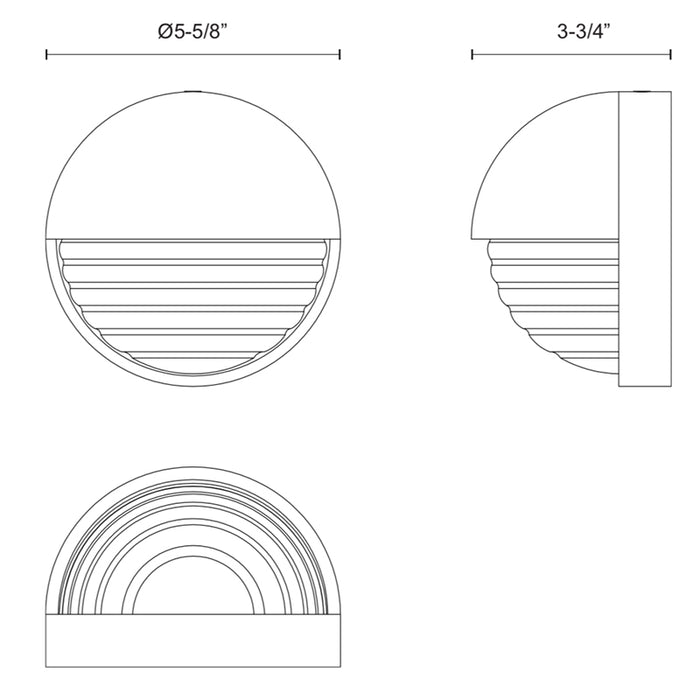 Alora WV330106 Palais 1-lt 6" Wall Sconce