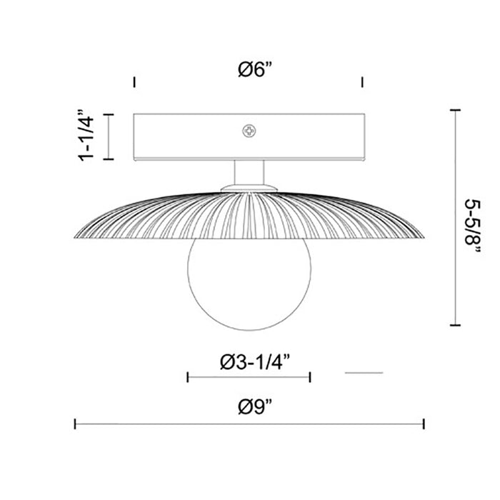 Alora Mood WV417510 Hera 1-lt 9" LED Wall Sconce