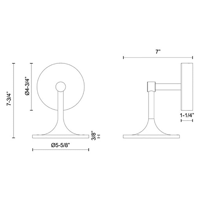 Alora Mood WV418006 Issa 1-lt 8" LED Wall Sconce