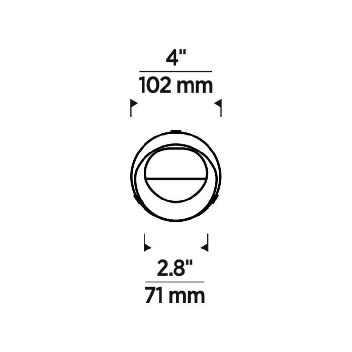 Element E4PRLW Pro 4" LED Flangeless Round Wall Wash LED Trim