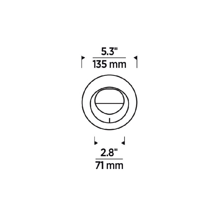 Element E4PRFW Pro 4" LED Flanged Round Wall Wash LED Trim