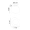 Matteo WX63601 Melotte 1-lt 8" Flush Mount