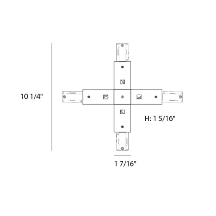 WAC WXC W System "X" Connector, 120V