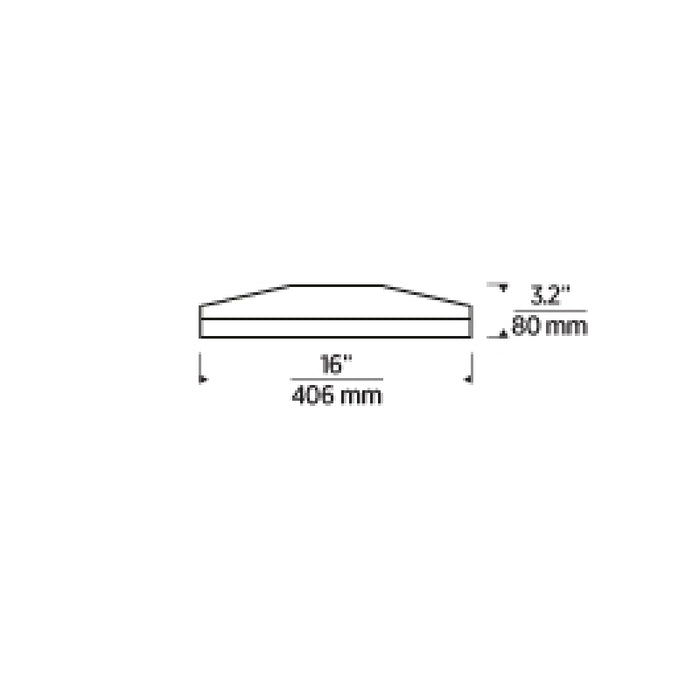 Tech 700FMWYT16 Wyatt 16" LED Flush Mount