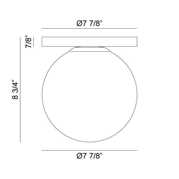 Matteo WX06011 Cosmo 1-lt 8" Semi Flush