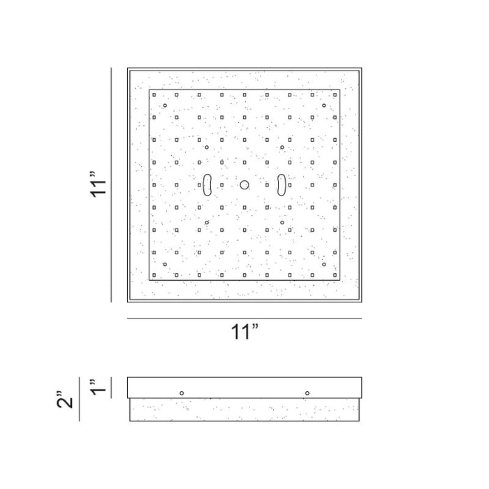 Matteo X12411 Kabu 1-lt 11" LED Flush Mount