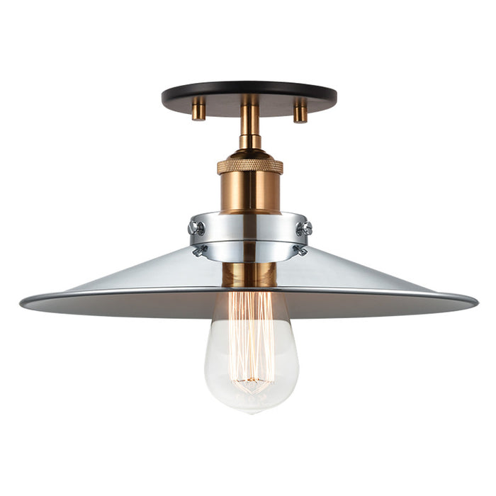 Matteo X46112 Bulstrode's Workshop 1-lt 12" Semi Flush