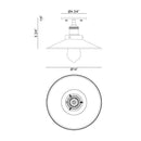 Matteo X46113 Bulstrode's Workshop 1-lt 14" Semi Flush