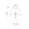 Matteo X58701 Ceramiche 1-lt 11" Semi Flush