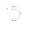 Matteo X61301 Boble 1-lt 6" LED Flush Mount