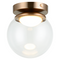 Matteo X61301 Boble 1-lt 6" LED Flush Mount