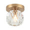 Matteo X61401 Rosa 1-lt 5" Flush Mount