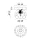 Matteo X61401 Rosa 1-lt 5" Flush Mount