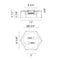 Matteo X64502 Creed 2-lt 12" LED Flush Mount