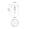 Matteo X78401 Zale 1-lt 7" Flush Mount