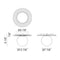 Matteo WX83111 Modern Ruff 1-lt 14" Flush Mount