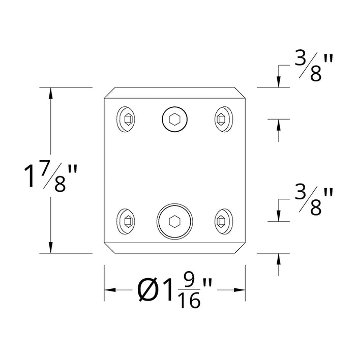 Modern Forms XF-I Downrod Coupler