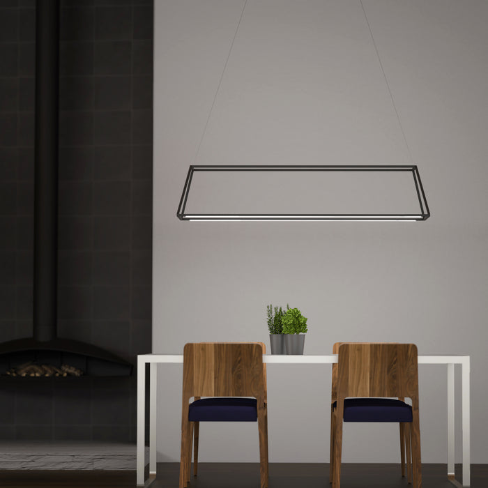 Koncept ZBP-38-RR Z-Bar Rise Rectangle 4-lt 40" LED Pendant