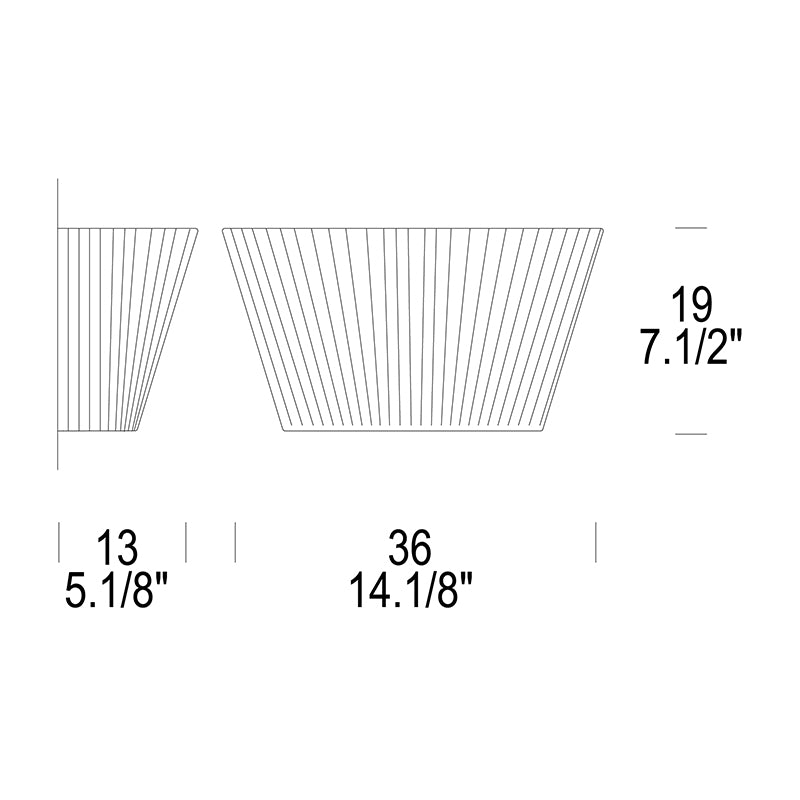 Leucos Lilith P 3-lt 14" Wall Light