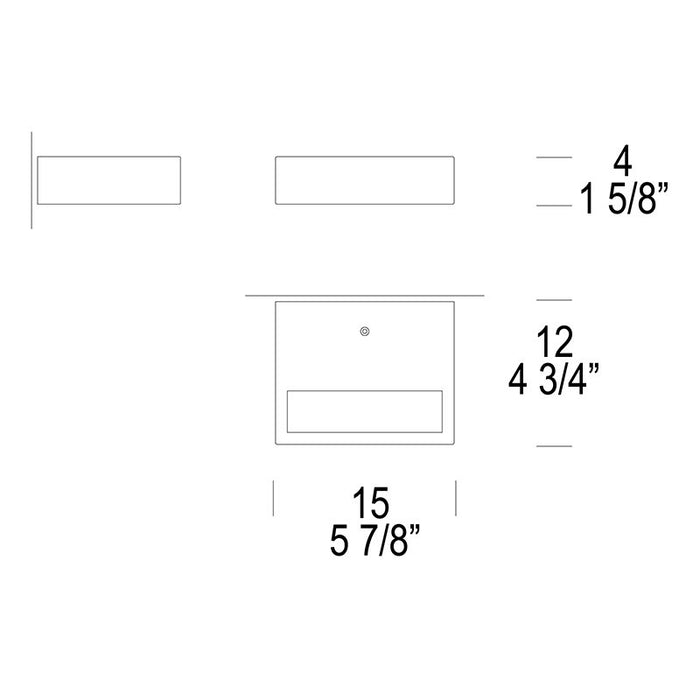 Leucos Alias P15 2-lt 6" LED Wall Light