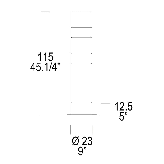 Leucos Stacking B 6-lt 64" Tall Floor Lamp