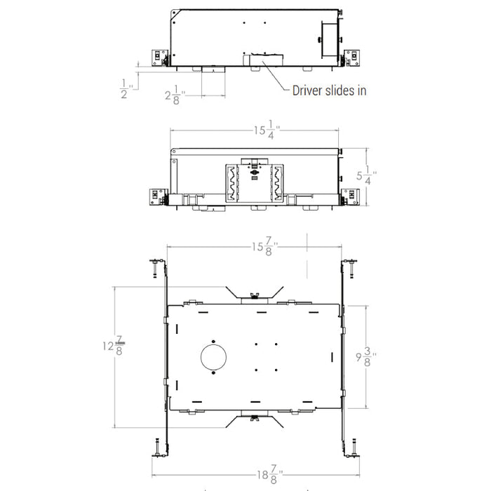 Elite A1R-LED-IC 1" LED Round New Construction IC Housing - 800 Lumen, 120V