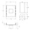 Elite A1S-LED 1" LED Square New Construction Non-IC Housing - 1000 Lumen, 120-277V