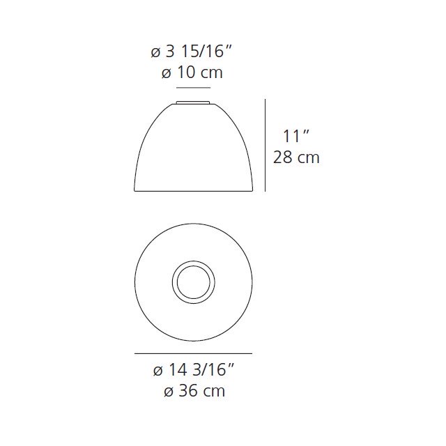 Artemide Nur Mini Ceiling Light