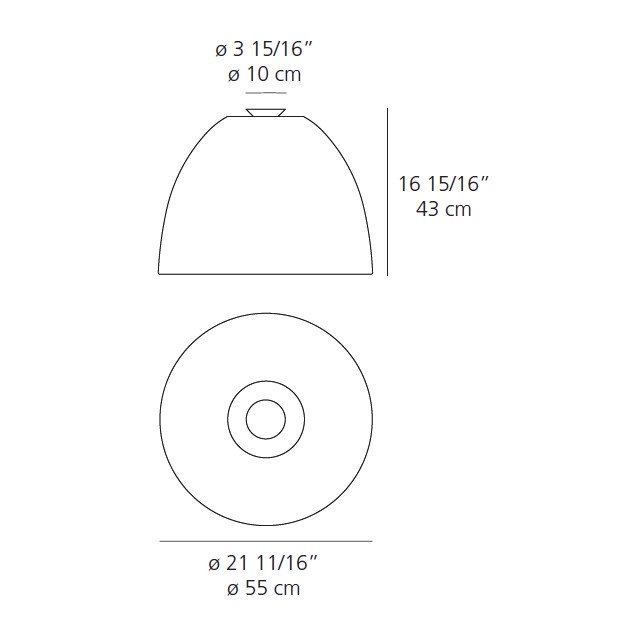 Artemide Nur Gloss Ceiling Light