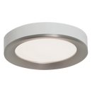 Satin Nickel / White