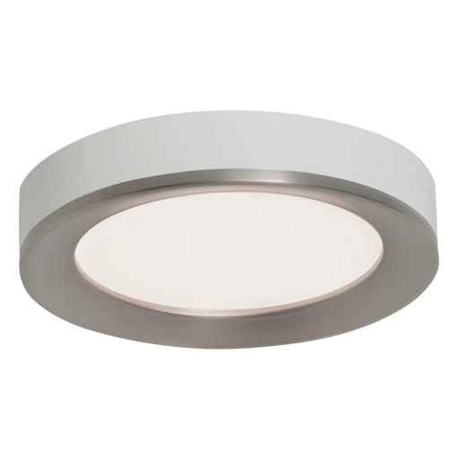 Satin Nickel / White