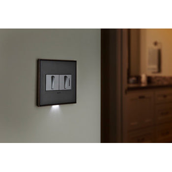 Adorne ASWR1532 Whisper Switch, Graphite, with Microban® - 15 Amps, Single-Pole/3-Way