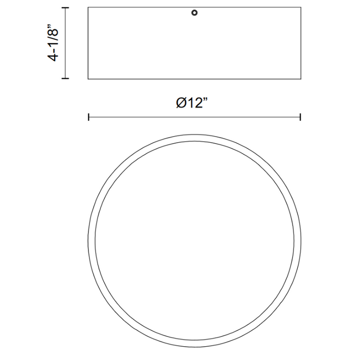 Alora Mood FM556012 Brisbane 2-lt 12" Flush Mount