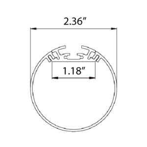 Core ALP245 2.4" Round Suspended LED Profile