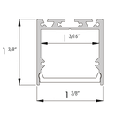 Core ALP140 1.4" Wide Suspended/Surface LED Profile - 48 Inches