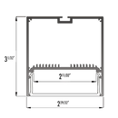 Core ALP300 Surface/Suspended LED Aluminum Profile - 48 inches
