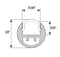 Core ALP35 Round Designer Surface Mount LED Profile - 48 Inches