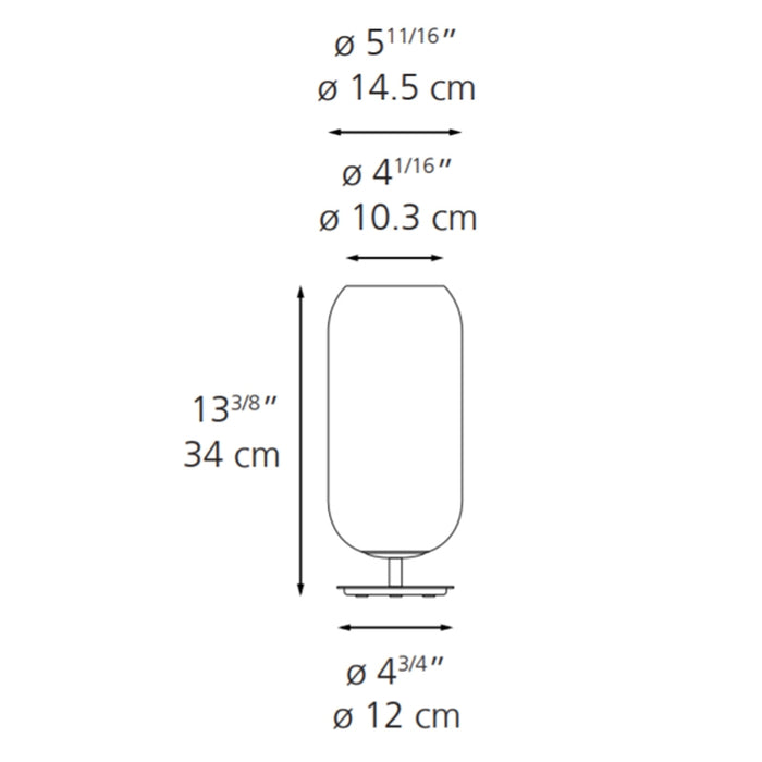 Artemide Gople LED Mini Table Lamp