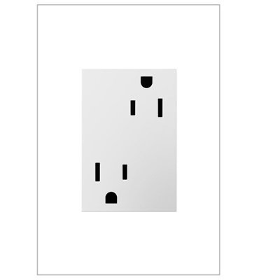 Adorne ARTR153 15A Dual Tamper-Resistant Plus-Size Outlet