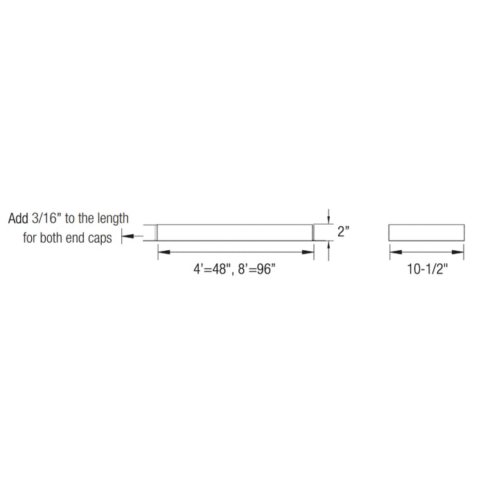 Oracle ASI5-LED 4-ft LED Suspended Linear Direct/Indirect, 4000lm