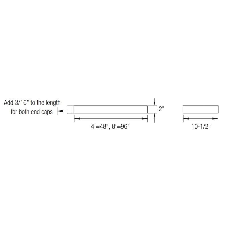 Oracle ASI5-LED 8-ft Suspended Linear Direct/Indirect, 12000lm