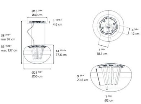 Artemide LED Spectral Light Suspension