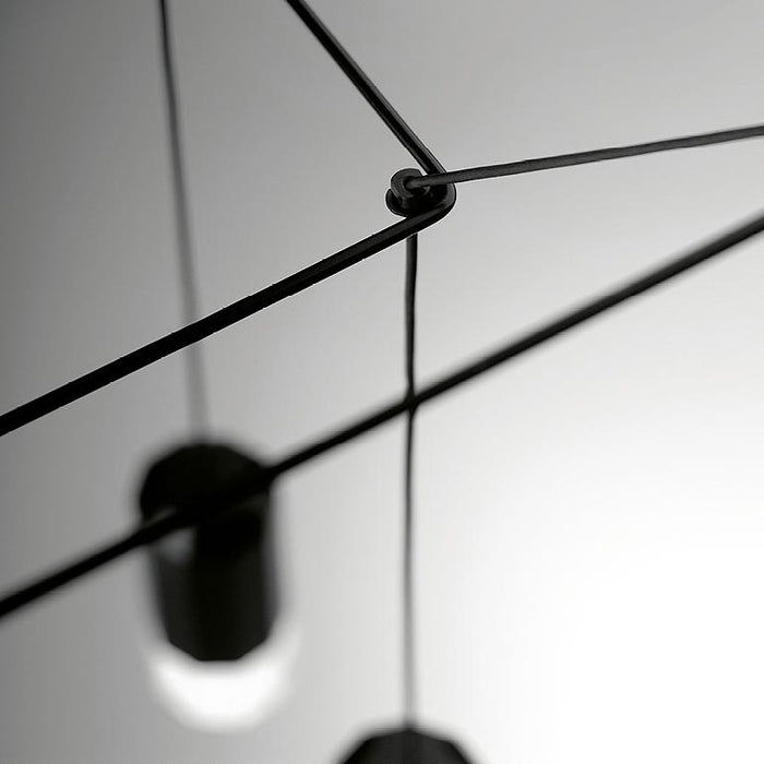 0303 Vibia Wireflow 3D Octagonal LED Pendant