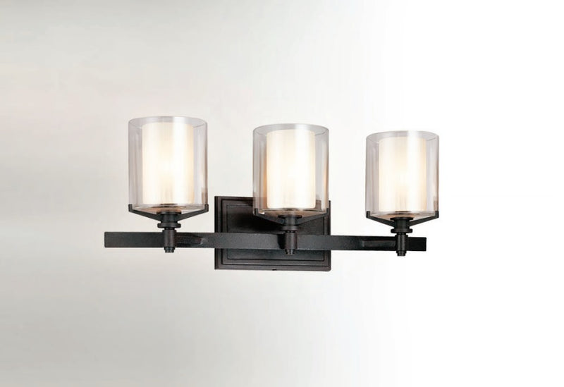 Troy B1713 Arcadia 3-lt Bath Sconce