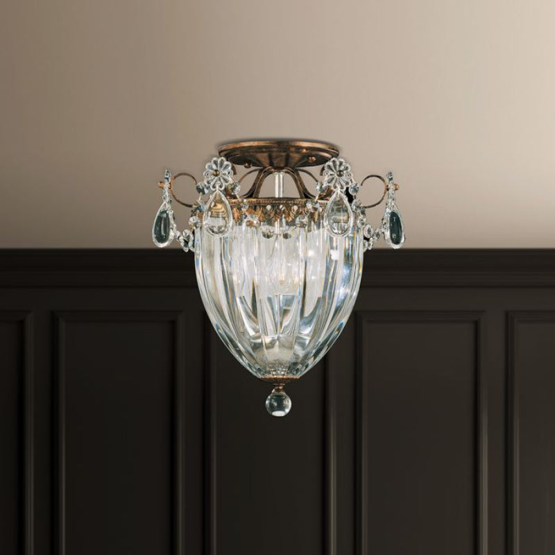 Schonbek 1242 Bagatelle 3-lt 11" Semi Flush