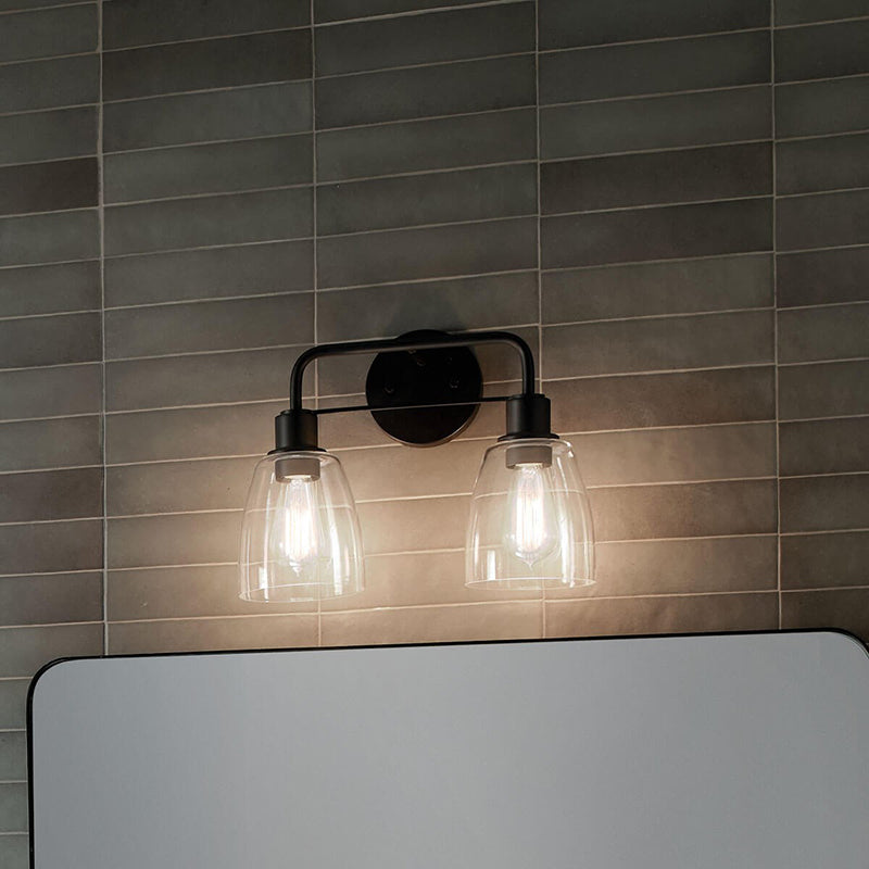 Kichler 55101 Meller 2-lt 15" Vanity Light