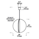 Tech 700TDBAU28 Bau 1-lt 28" LED Pendant