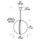 Tech 700TDBAU28 Bau 1-lt 28" LED Pendant