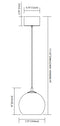 Elan 83951 Rendo 8" Wide LED Pendant