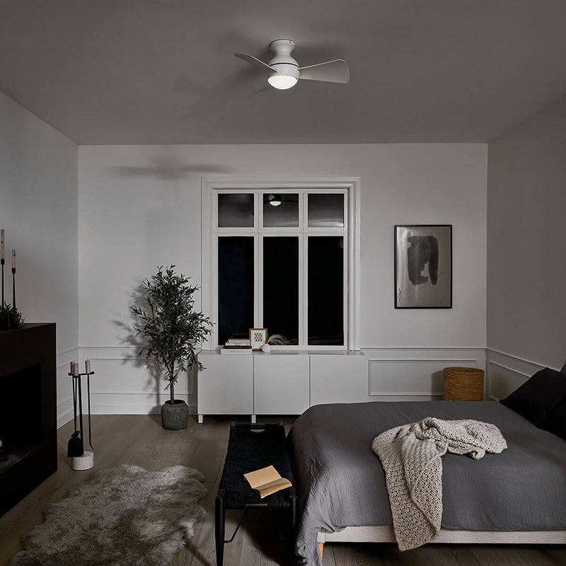 Kichler 330150 Sola 34" Outdoor Ceiling Fan with LED Light Kit